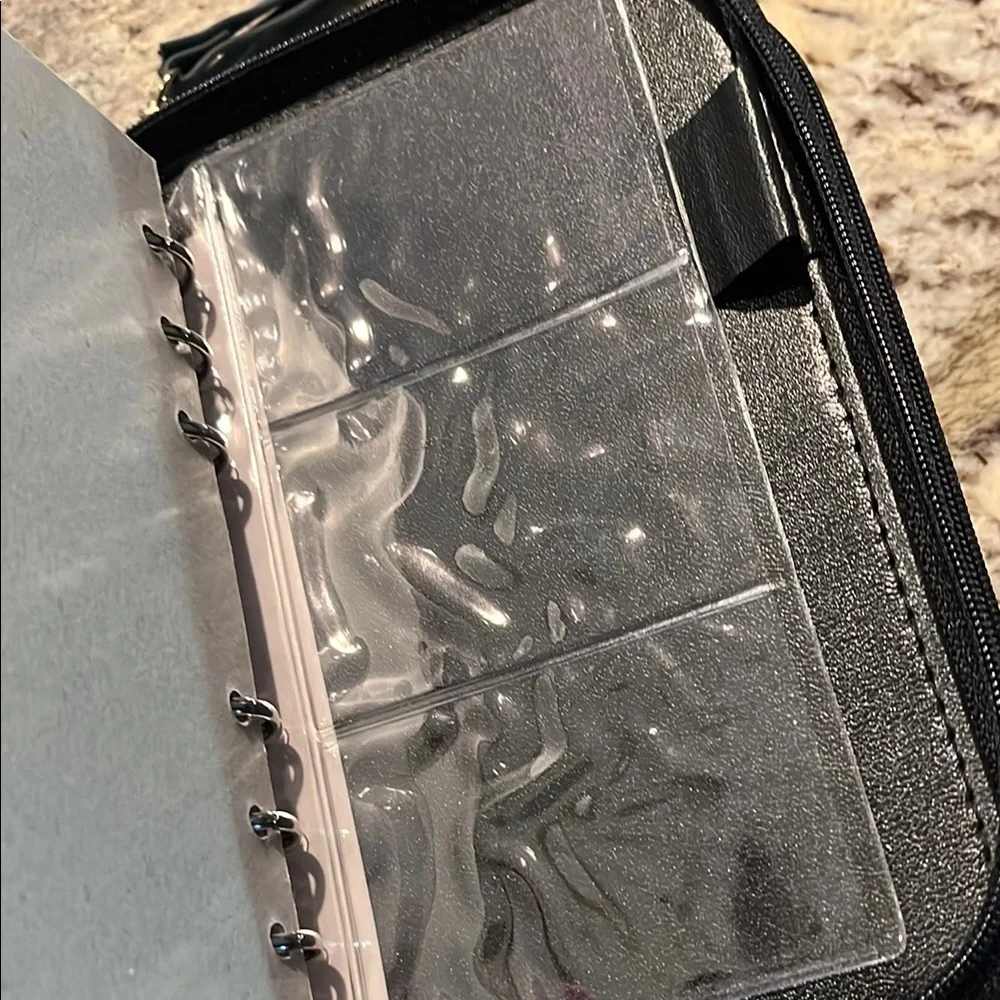 Organizer/Planner/Wallet zippered with Calculator and compartments never used